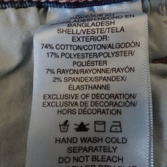 True Religion Jennie Curvy Jeans Women's Size 28x29 Blue Denim Rhinestone Pocket - Picture 13 of 14